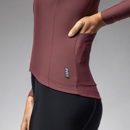 Langarm Trikot Frau Warm Race 2.0