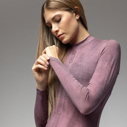Long Sleeve Base Layer Woman Knitted