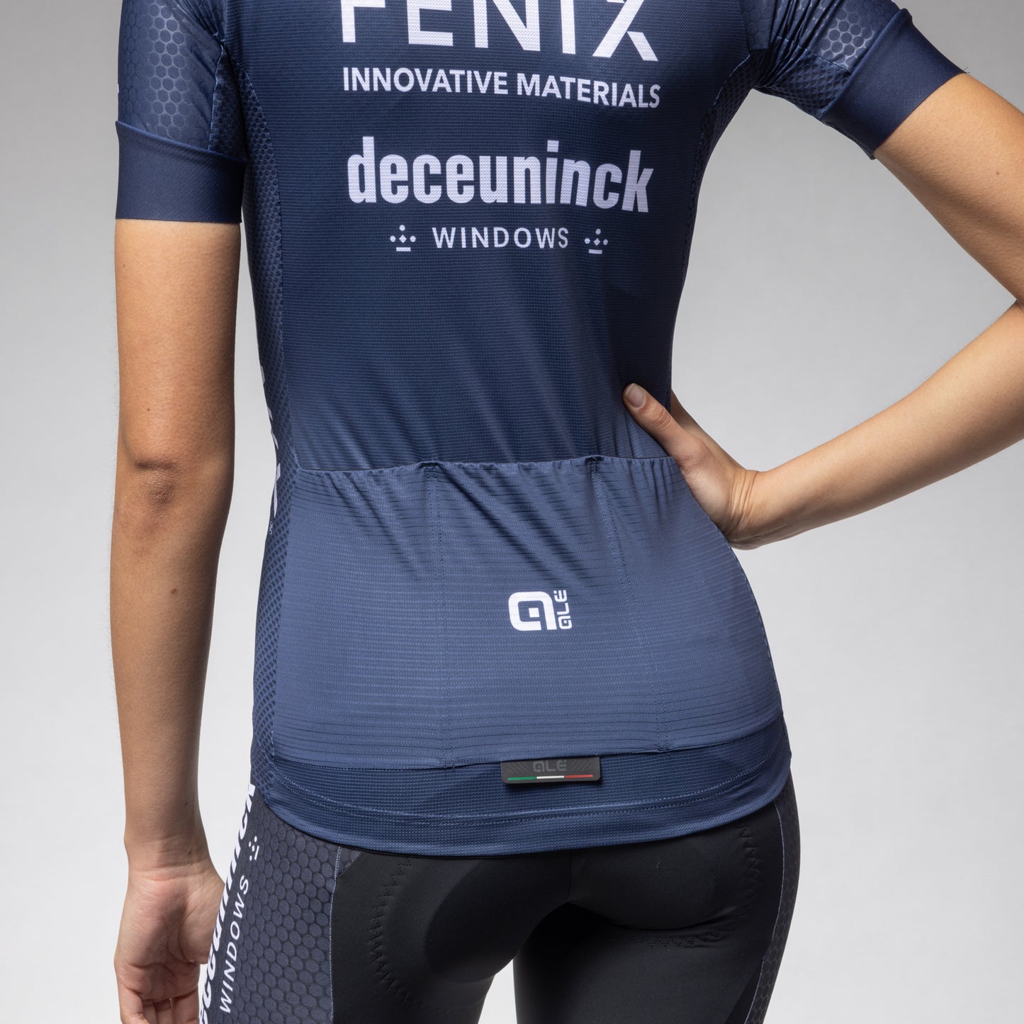 Kurzarm Trikot Frau Fenix Deceuninck Blu