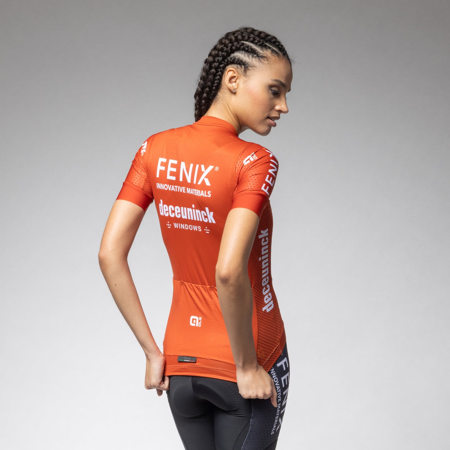 Kurzarm Trikot Frau Fenix Deceuninck Blu