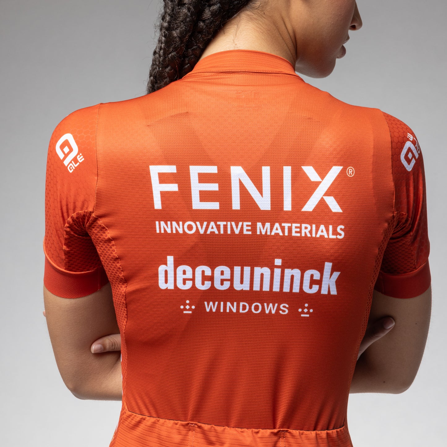 Kurzarm Trikot Frau Fenix Deceuninck Blu