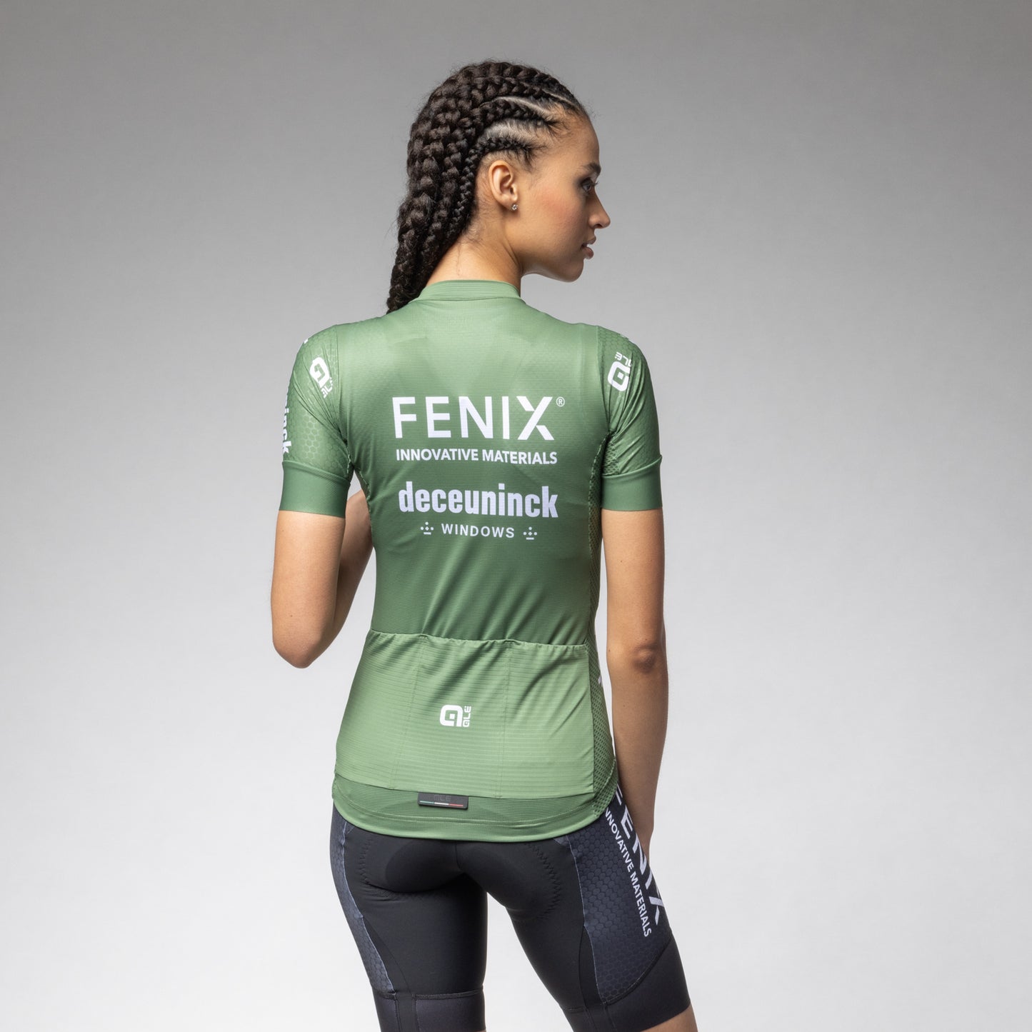 Kurzarm Trikot Frau Fenix Deceuninck Blu