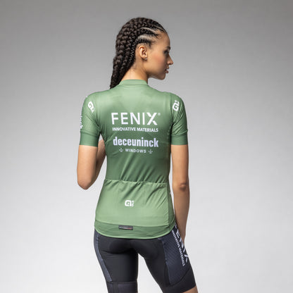Kurzarm Trikot Frau Fenix Deceuninck Blu