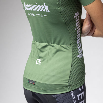 Kurzarm Trikot Frau Fenix Deceuninck Blu