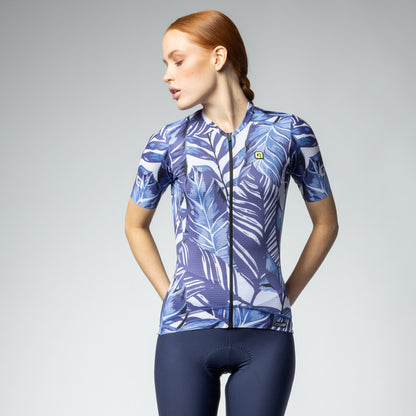 Short Sleeve Jersey Woman Leaf