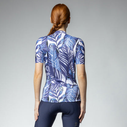 Short Sleeve Jersey Woman Leaf
