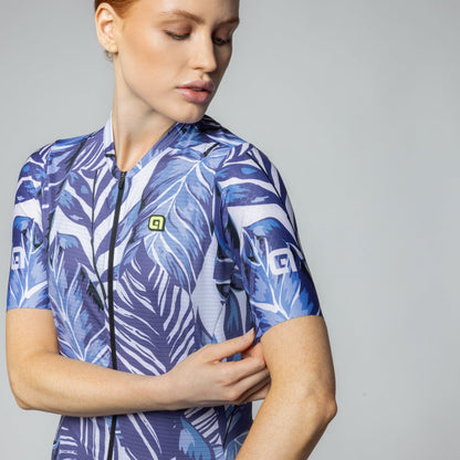 Short Sleeve Jersey Woman Leaf