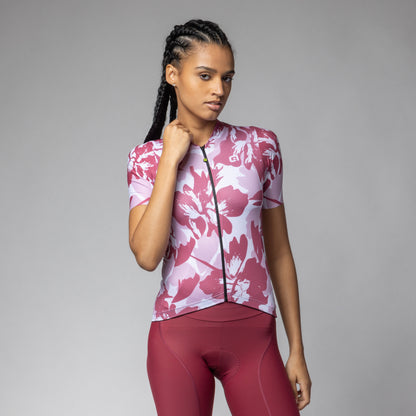Short Sleeve Jersey Woman Flower