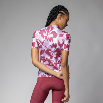 Short Sleeve Jersey Woman Flower