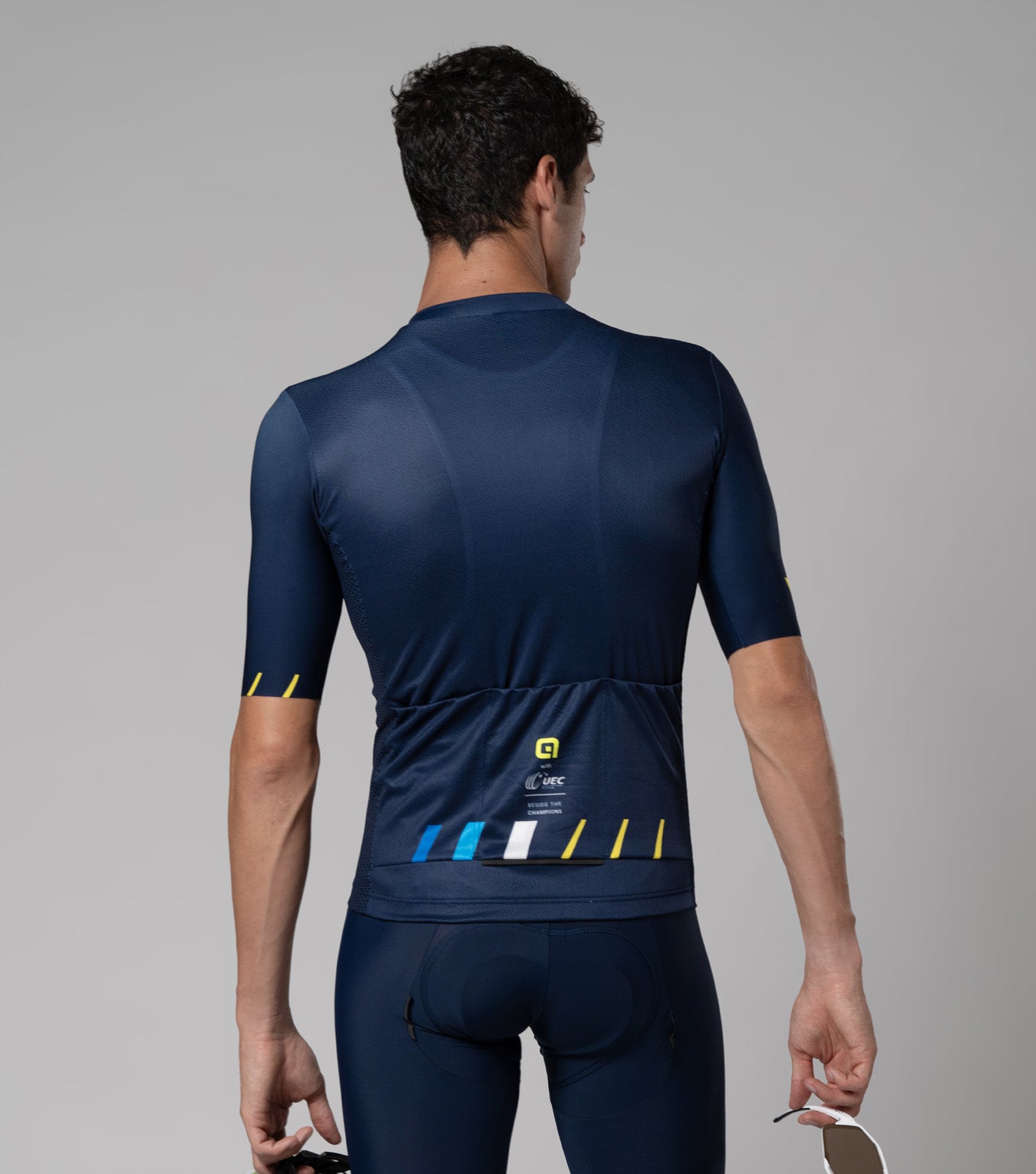 Short Sleeve Jersey Man Uec Blu Marino